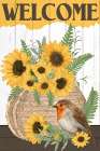 Basket Of Sunflowers Art Print