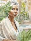 Serenity Time 1 Bathroom Art Print
