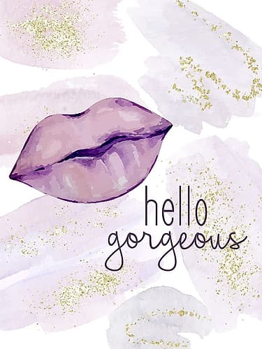 Purple Fashion 3 Fashion Print