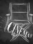 Chalkboard Movie Time 2 Art Print