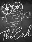Chalkboard Movie Time 3 Art Print