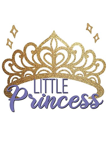 Purple Little Princess 2 Kids Print