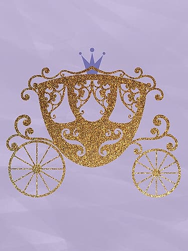 Purple Little Princess 3 Kids Print