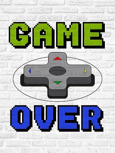 Gamer Five 2 Signs Print