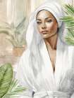 Serenity Time 4 Bathroom Art Print