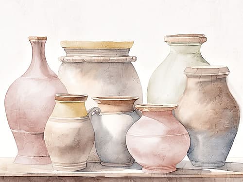 Clay Row Art Print by Kimberly Allen