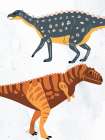 I Count Dinosaurs 2 Art Print