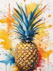 Pineapple Splash 2 Art Print