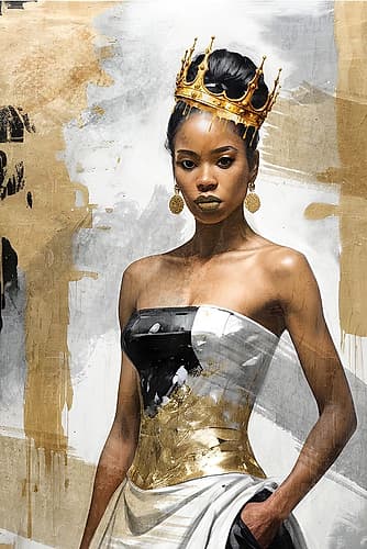 Queen Ethnic Print