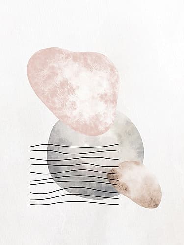 Stones 1 Abstract Art Print