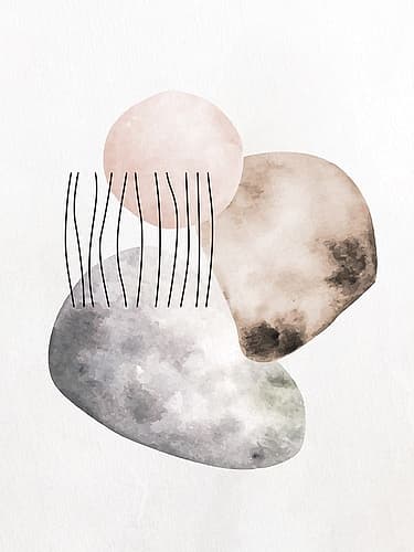 Stones 2 Abstract Art Print