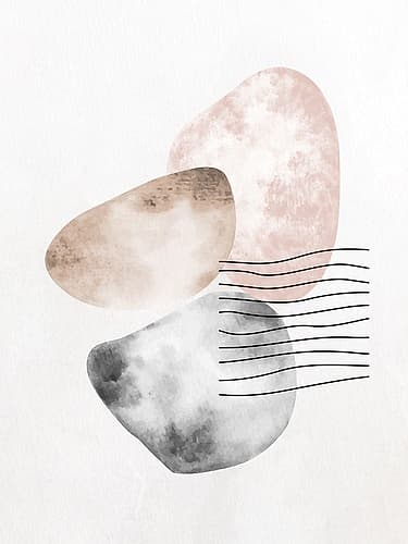 Stones 3 Abstract Art Print