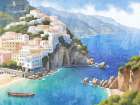 Almafi Coast Art Print