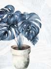 Blue Palms 1 Coastal Print