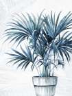 Blue Palms 2 Coastal Print