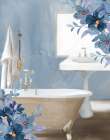 Bath Blues Art Print