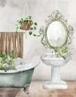 Bath Greens Art Print