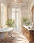 Serenity Bath Bathroom Art Print