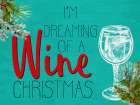 Wine Christmas Art Print
