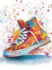 Laces And Splatter Art Print