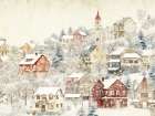 Snowy Village Art Print