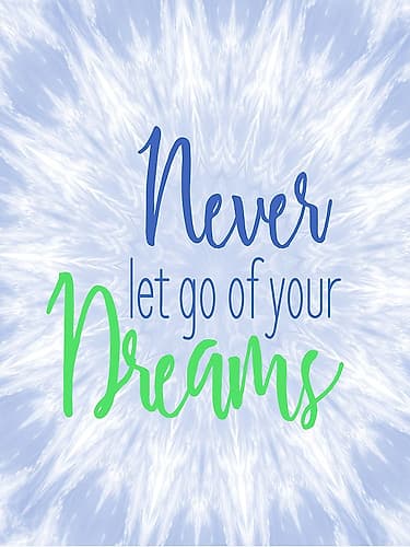Never Let Go Art Print