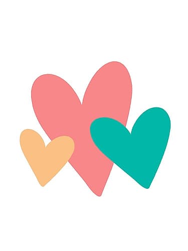 Dream Love 2 Hearts Art Print