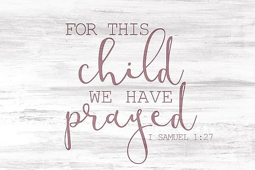 For This Child  Neutral Pink Art Print