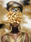 Golden Gaze 2 Art Print
