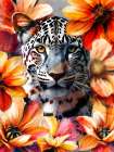 Leopard Floral 2 Art Print