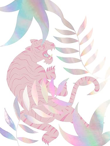 Iridescence Jungle 1 Animals Print