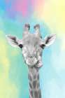 Quirky Giraffes 2 Art Print