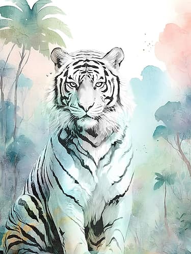 Soft Jungle 1 Animals Print