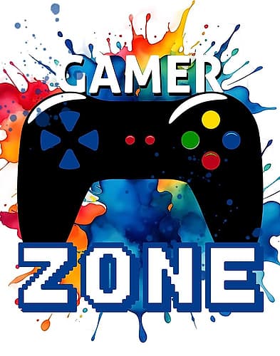 Gamer Zone Splash 1 V2 Games and Sports Print