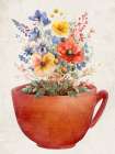 Wildflower Coffee 1 Art Print