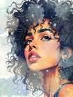 In Her Eyes Art Print