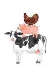 Farm Life Stack 2 Art Print
