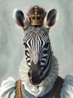 Zebra Queen Art Print