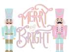 Merry Nutcrackers Art Print
