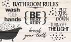 Bath Rules 2 Art Print