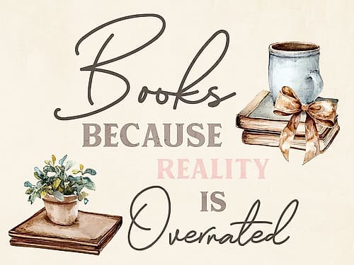 Books Coffee Print