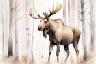 White Forest 2 Art Print