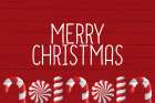Merry Christmas Canes Art Print