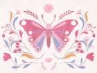 Folk Butterfly 1 Art Print