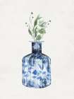 Blue Floral Vase 1 Art Print
