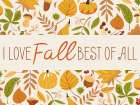 I Love Fall 2 Art Print