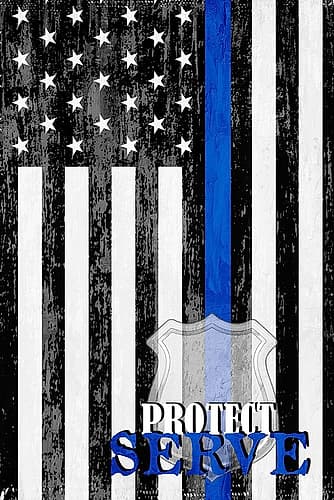 Protect Serve Badge Art Print
