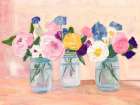 Spring Jars Pink Glow Art Print