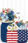 Patriotic Mason Jars Art Print