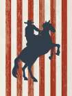 Cowboy Stripes 2 Art Print